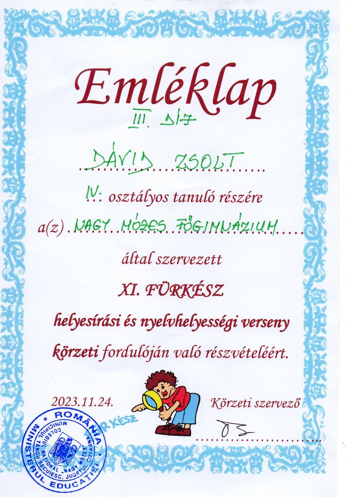 oklevél